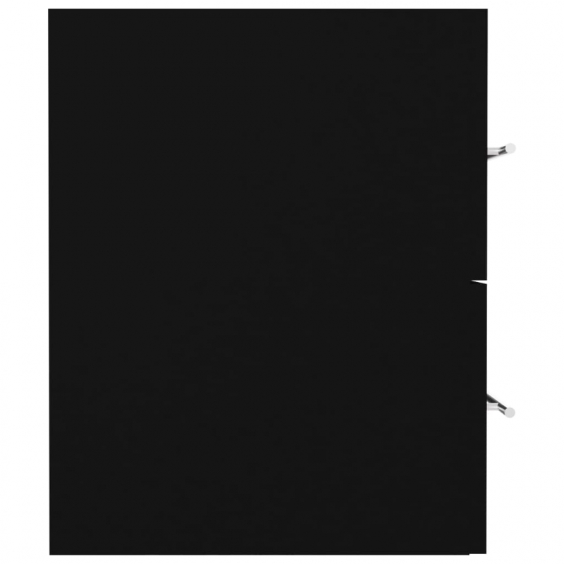 Waschbeckenunterschrank Schwarz 80x38,5x48 cm Holzwerkstoff