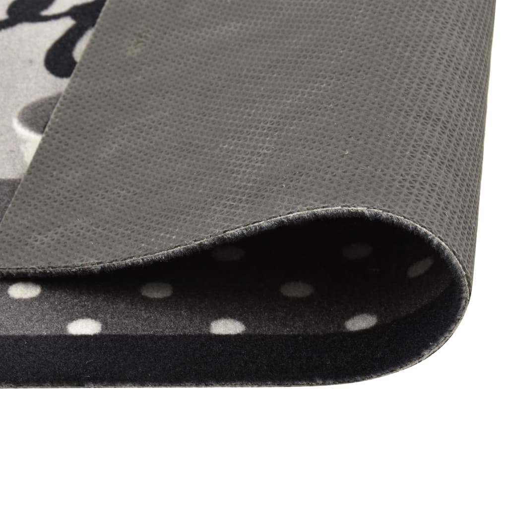 Küchenteppich Waschbar Kaffee Blau 60x180 cm