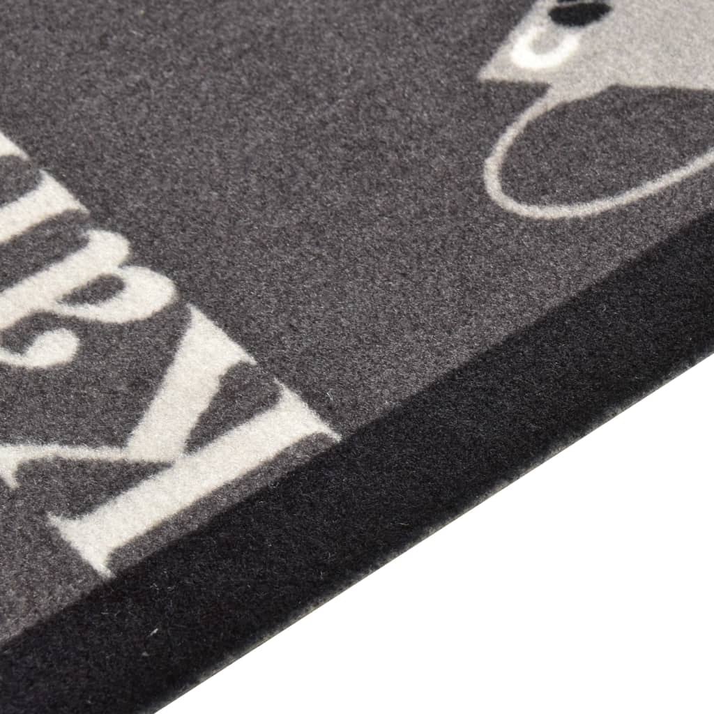 Küchenteppich Waschbar Kaffee Blau 60x180 cm