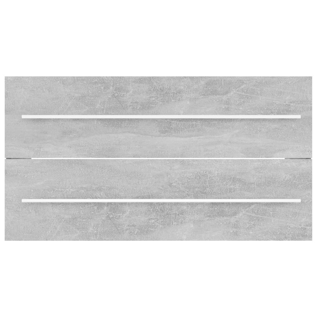 2-tlg. Badmöbel-Set Betongrau Holzwerkstoff