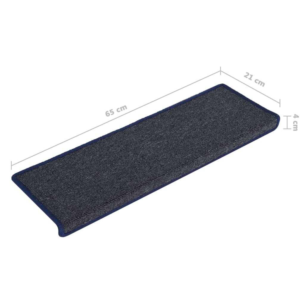 Stufenmatten 15 Stk. 65x21x4 cm Grau und Blau