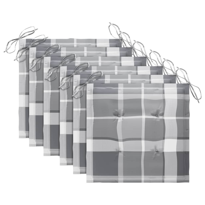 Klappbare Gartenstühle 6 Stk. mit Kissen Massivholz Akazie