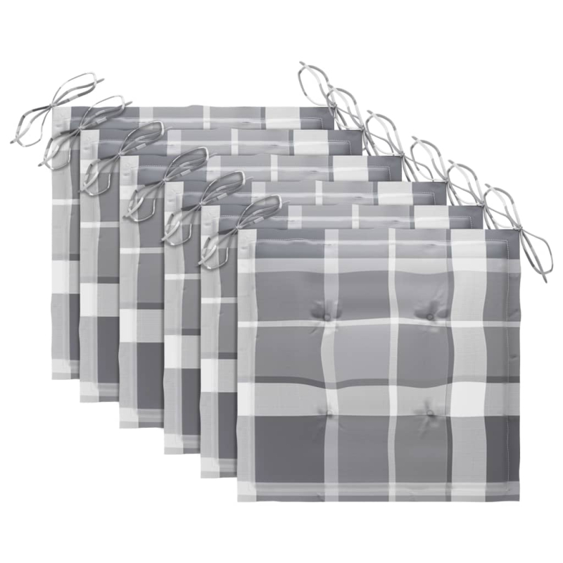 Klappbare Gartenstühle 6 Stk. mit Kissen Massivholz Akazie