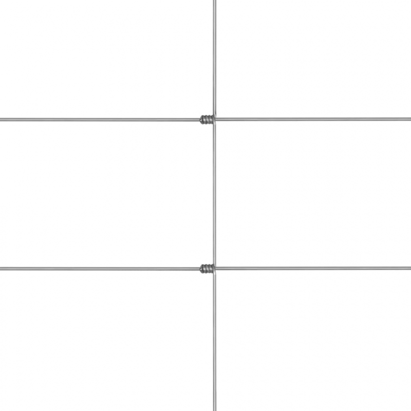 Gartenzaun Verzinkter Stahl 50x1,25 m Silbern