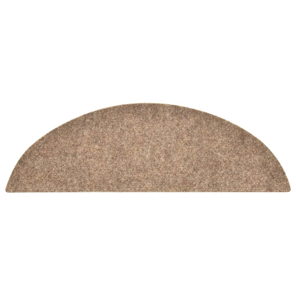 Selbstklebende Treppenmatten 5 Stk. Creme 56x17x3cm Nadelvlies