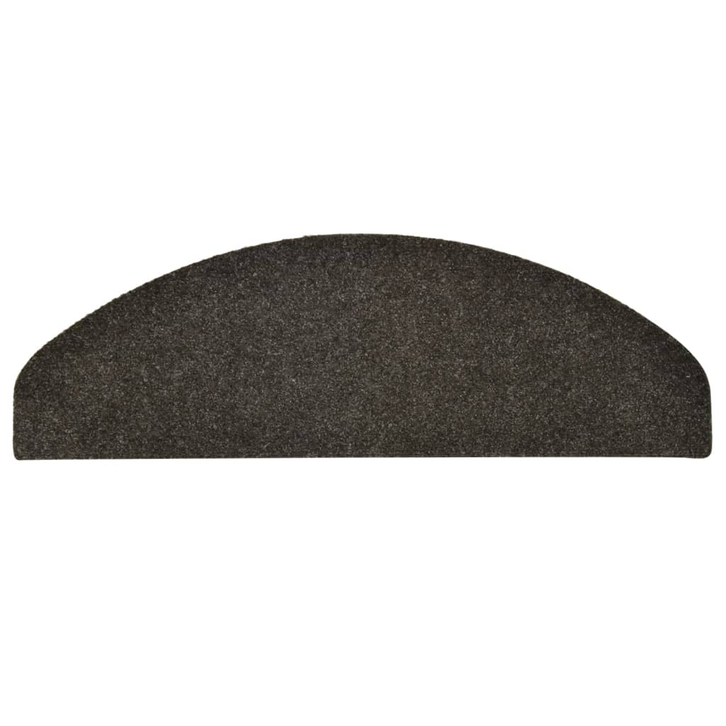 Selbstklebende Treppenmatten 10 Stk. Anthrazit 65x21x4 cm