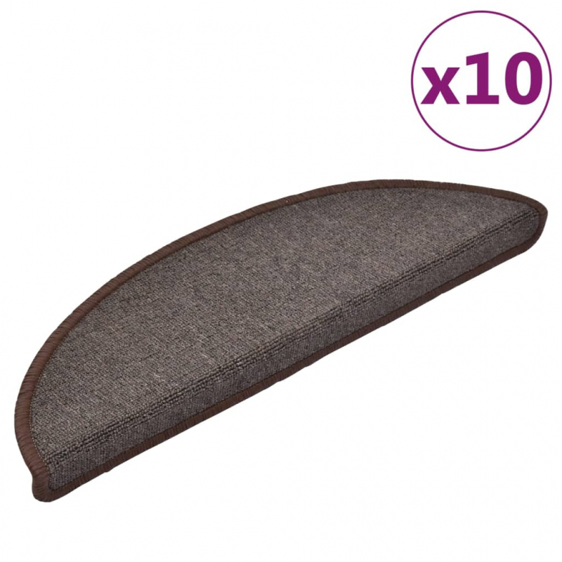 Stufenmatten 10 Stk. 56x17x3 cm Kaffeebraun