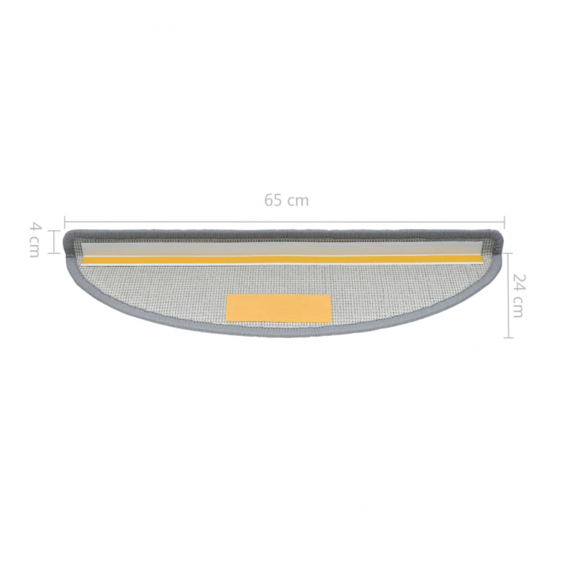 Stufenmatten 10 Stk. 65x24x4 cm Hellgrau