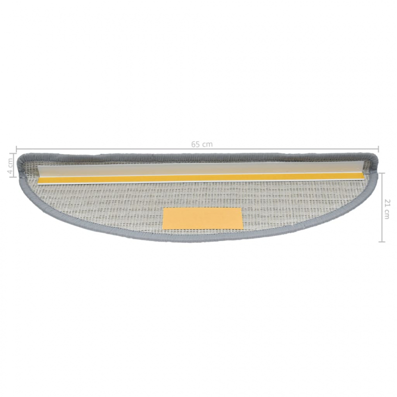 Stufenmatten 10 Stk. 65x25 cm Grau