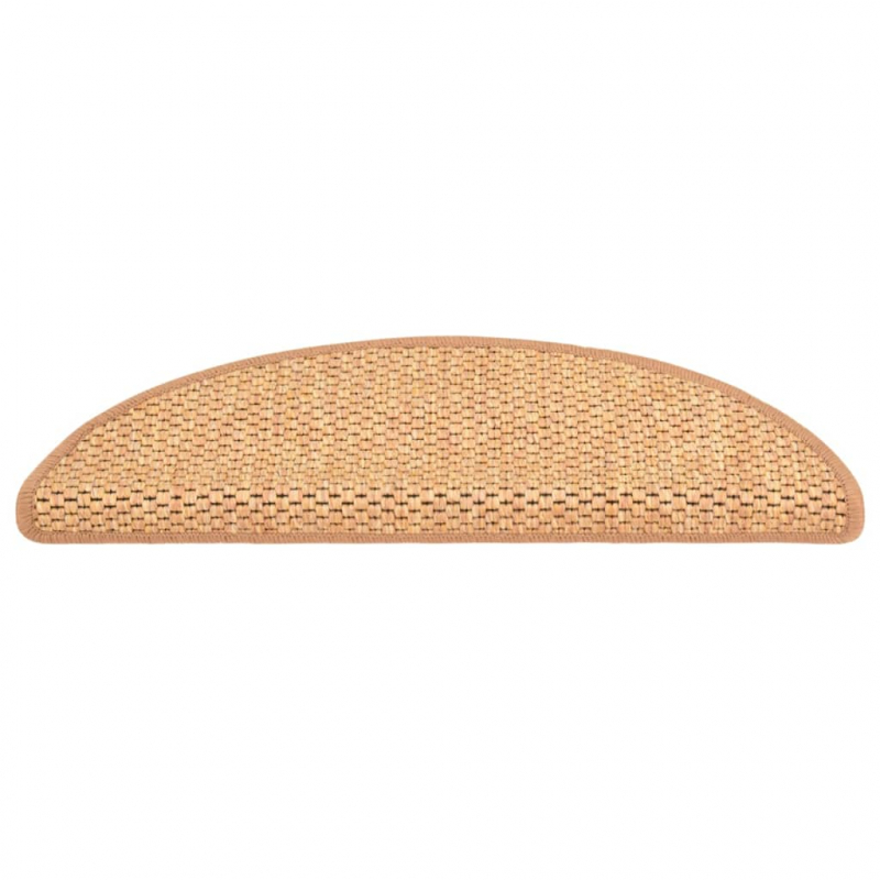 Treppenmatten Selbstklebend Sisal-Optik 15Stk. 56x17x3cm Orange