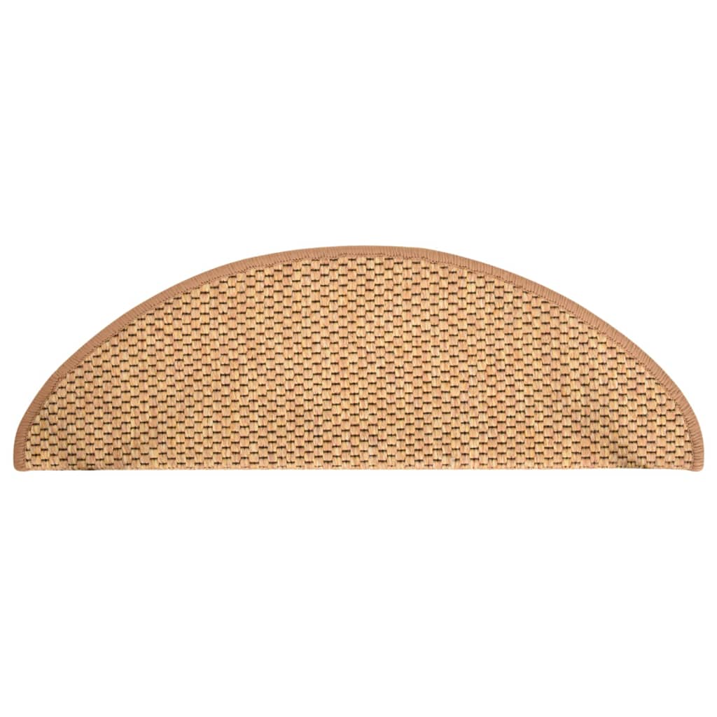 Treppenmatten Selbstklebend Sisal-Look 15 Stk. 65x21x4 Sisal