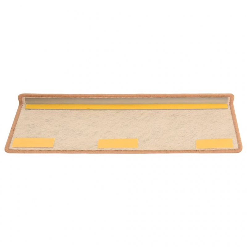 Treppenmatten Selbstklebend Sisal-Optik 15Stk. 65x21x4cm Orange
