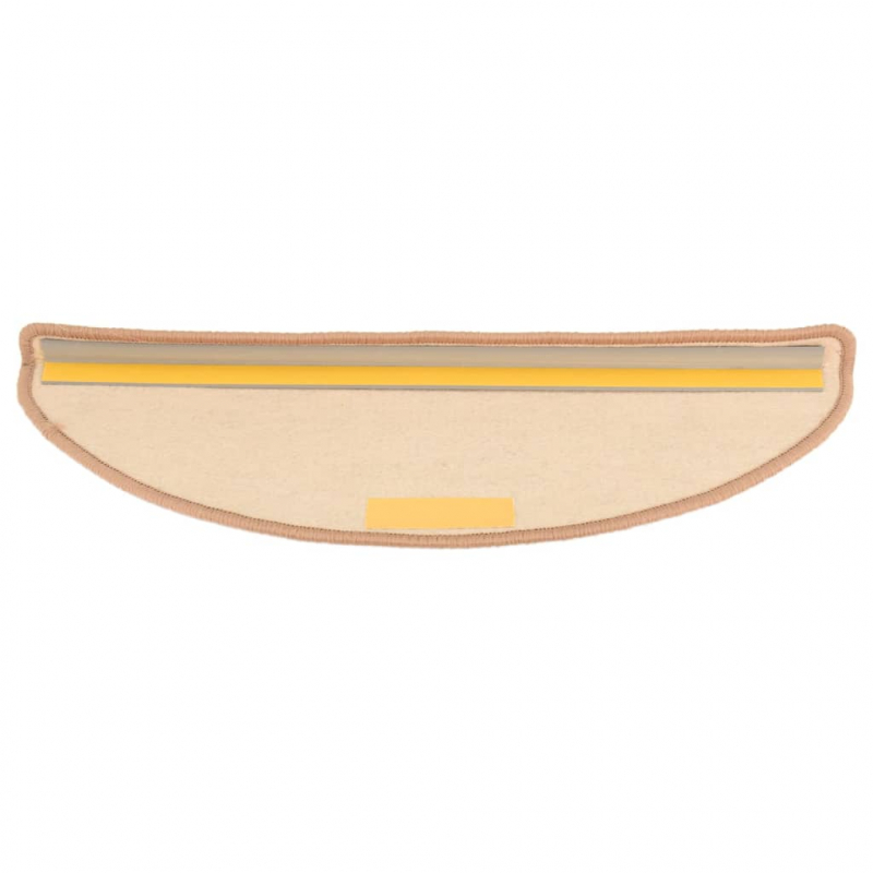 Stufenmatten Selbstklebend 15 Stk. Hellbraun 65x21x4 cm