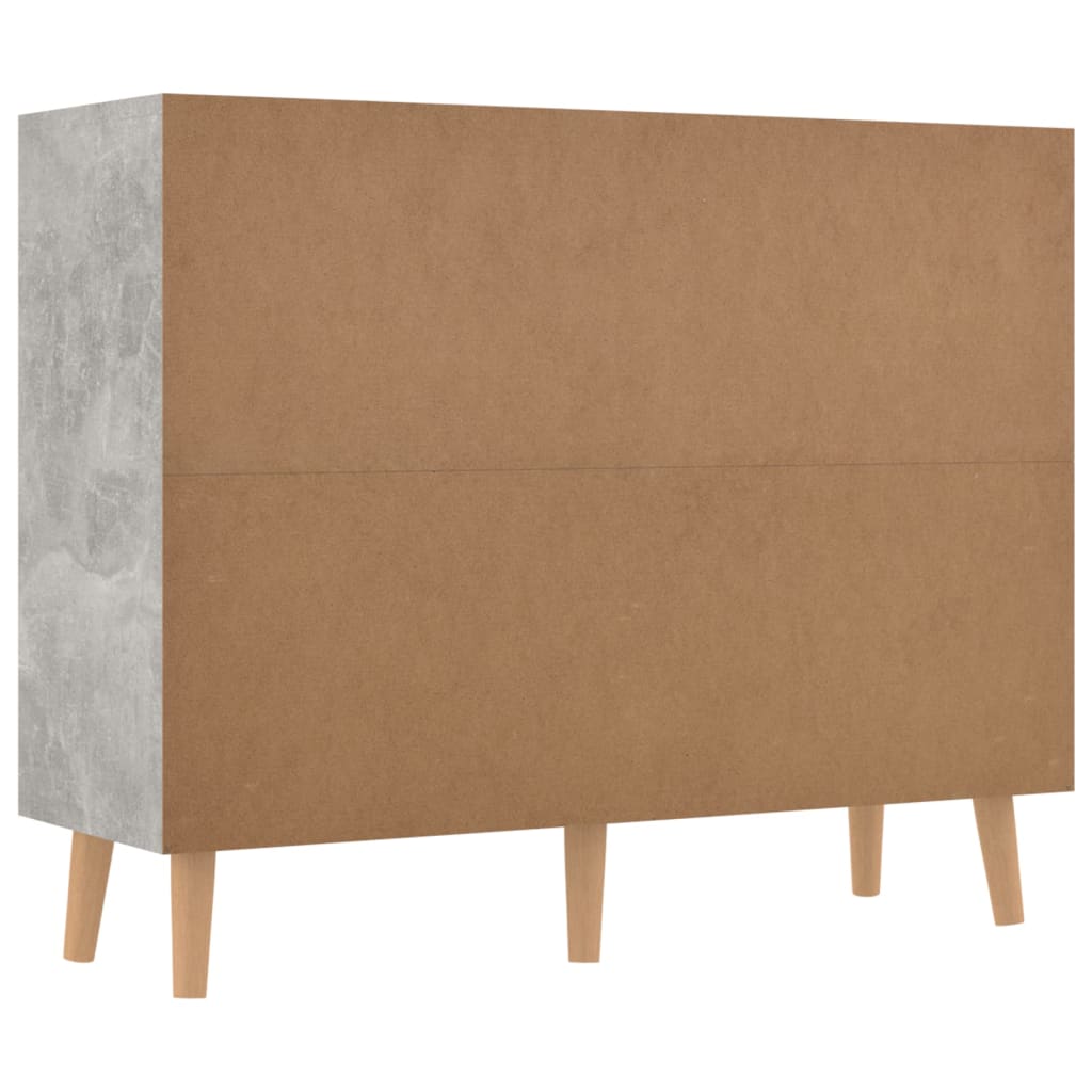 Sideboard Betongrau 90x30x72 cm Holzwerkstoff