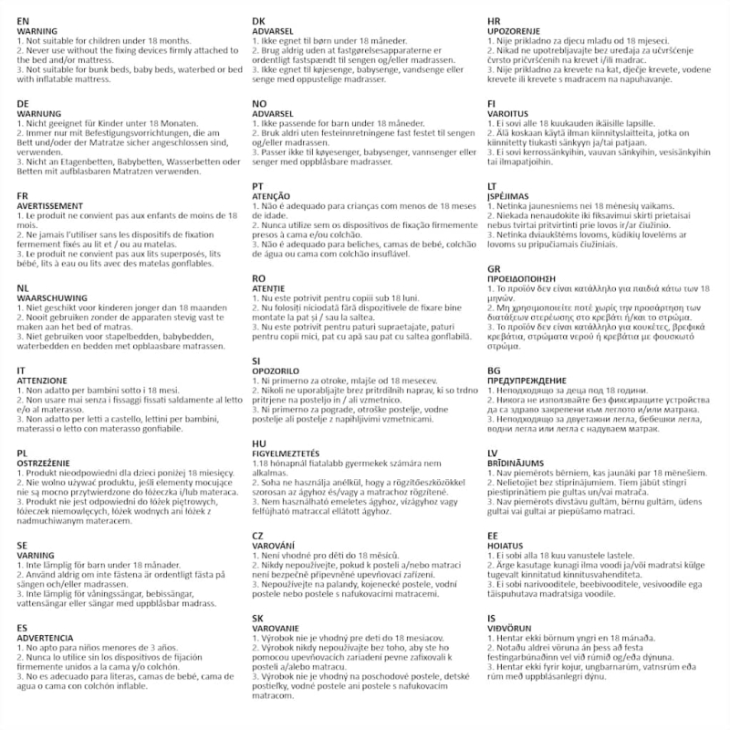 Kleinkind-Bettschutzgitter Grün 180x25 cm Stoff