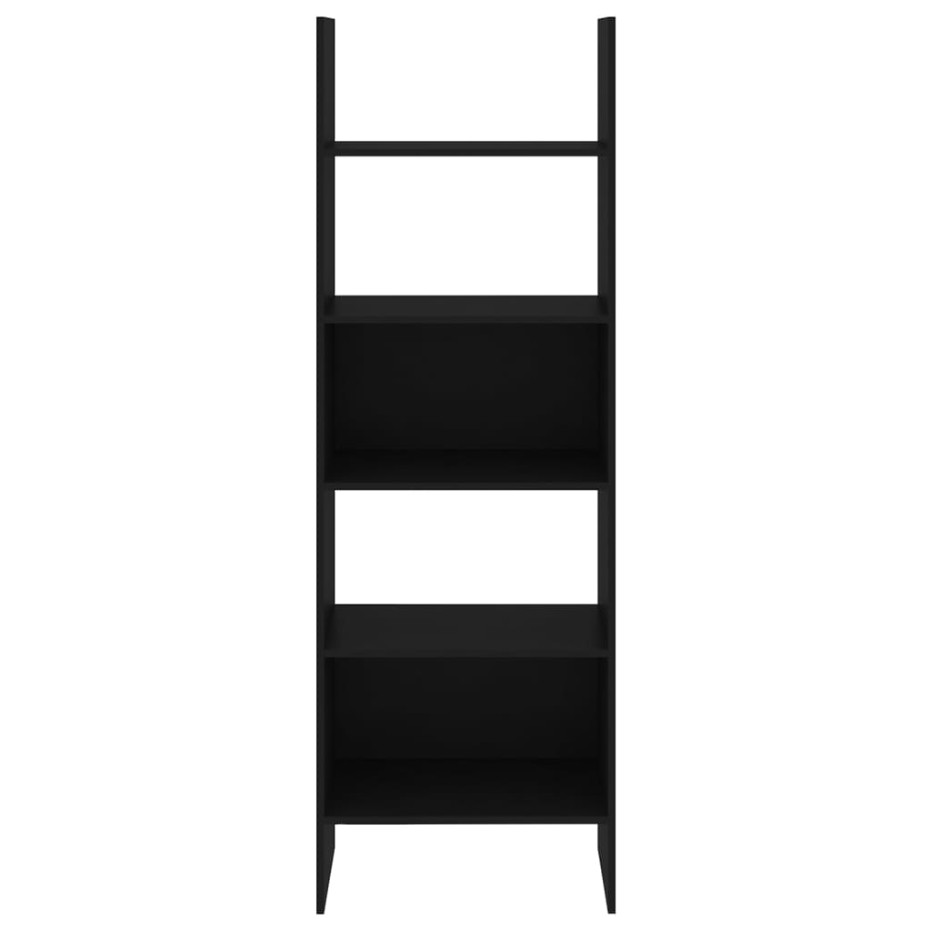 Bücherregal Schwarz 60x35x180 cm Holzwerkstoff