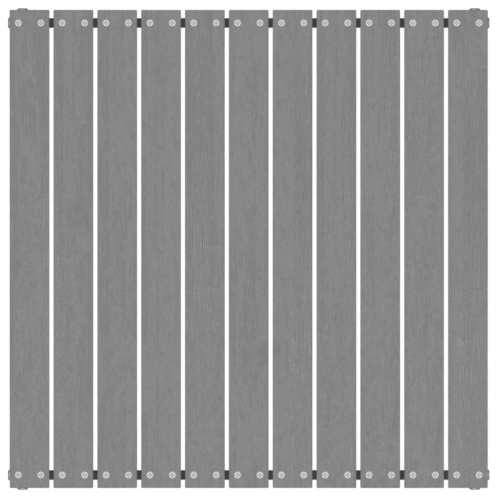 Garten-Fußhocker mit Kissen 2 Stk. Grau Massivholz Kiefer