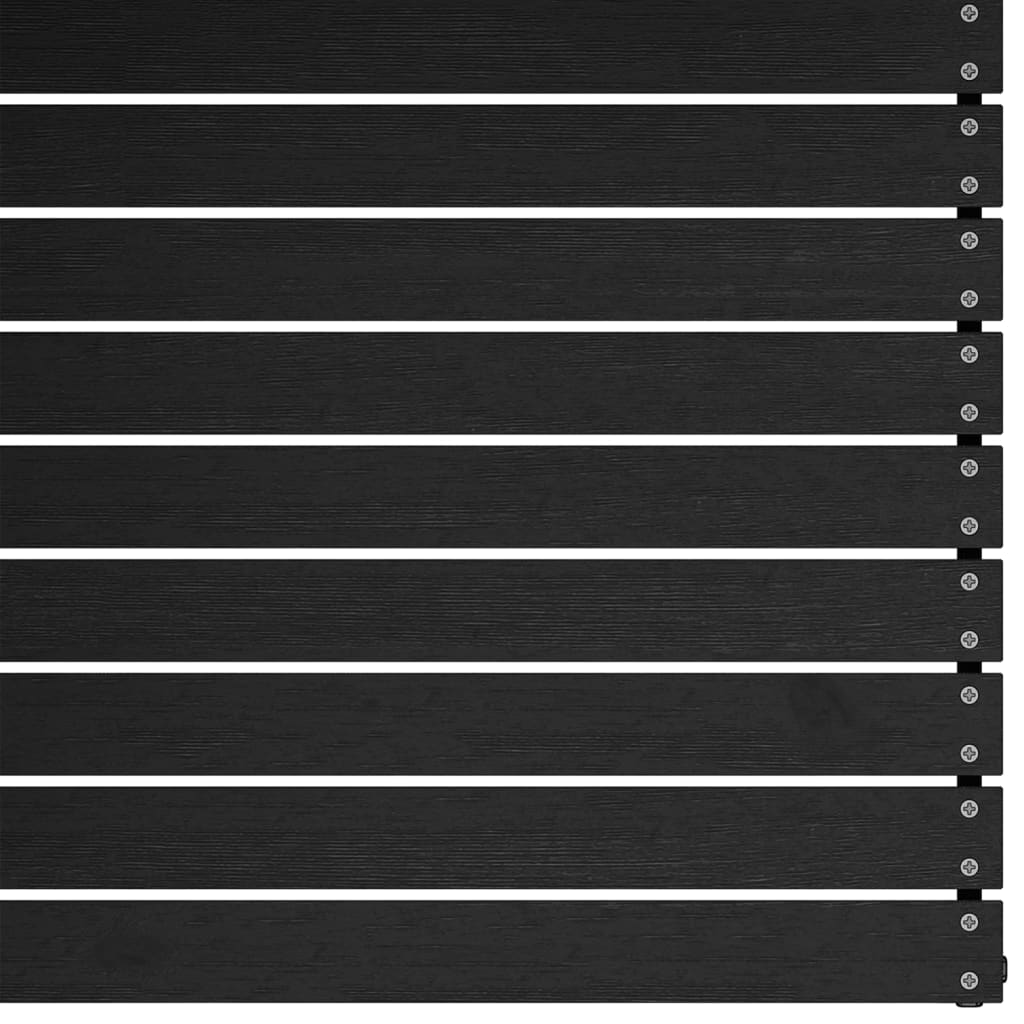 2-tlg. Garten-Lounge-Set mit Kissen Schwarz Kiefer Massivholz