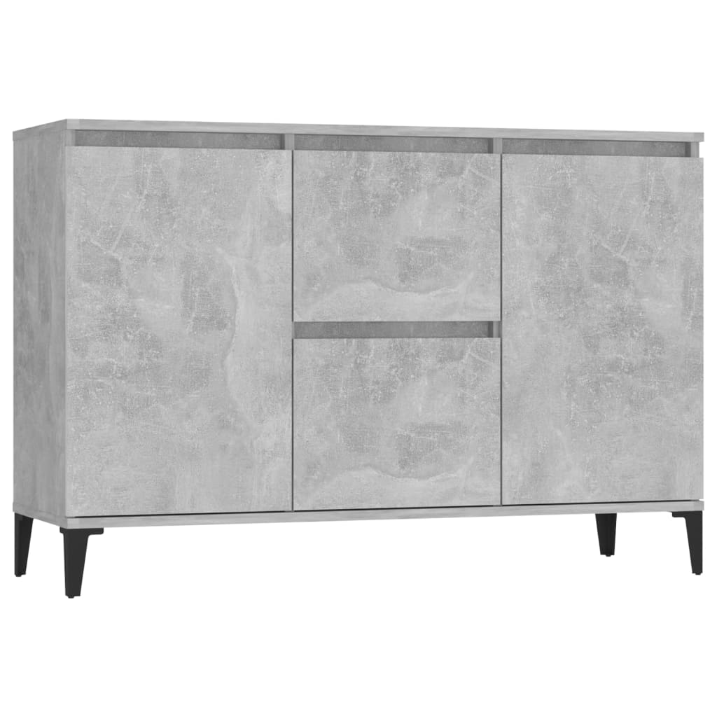 Sideboard Betongrau 104x35x70 cm Holzwerkstoff