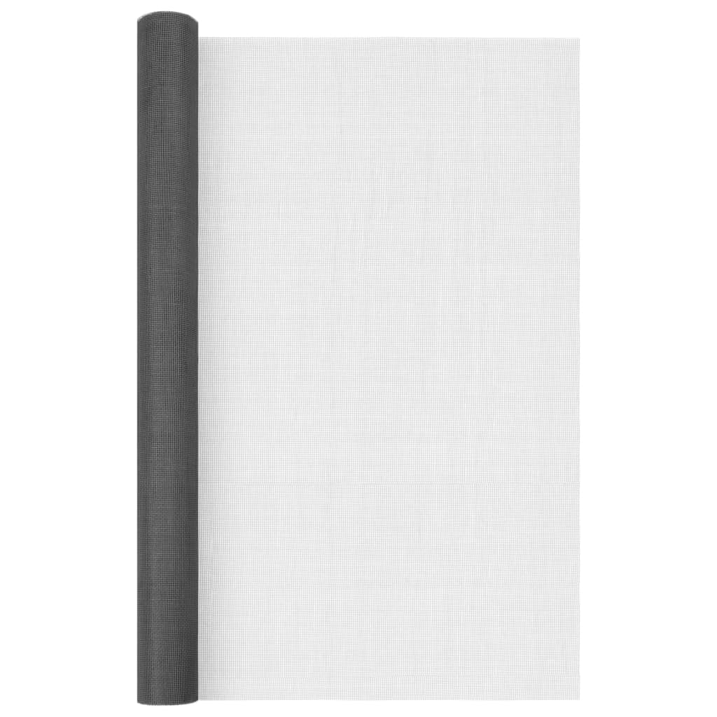 Fliegengitter Fiberglas 60x1000 cm Schwarz