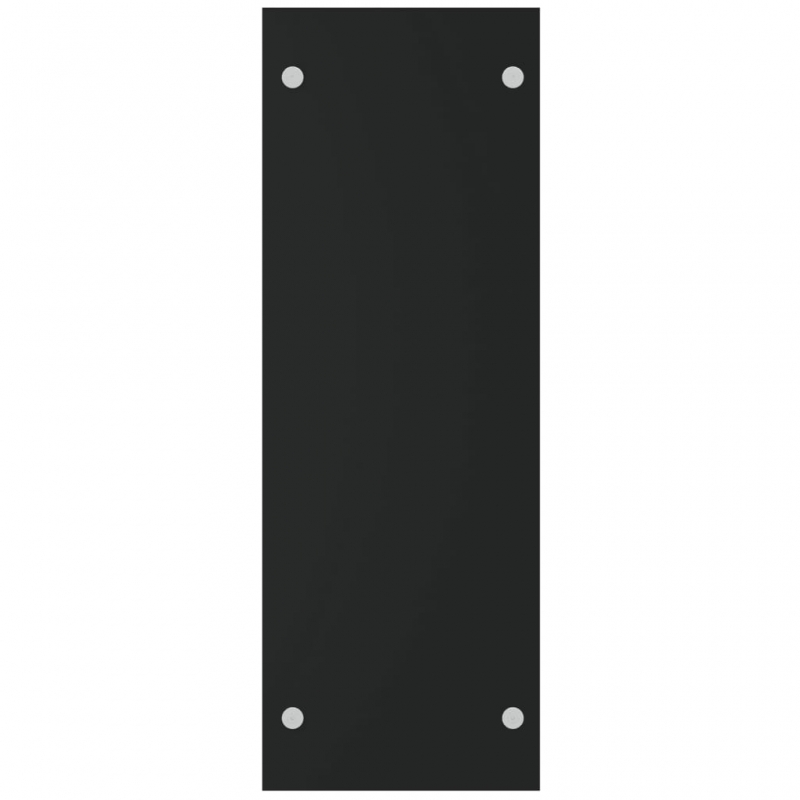 Brennholzregal Schwarz 40x35x100 cm Hartglas