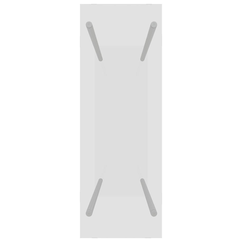 Brennholzregal Transparent 80x35x100 cm Hartglas