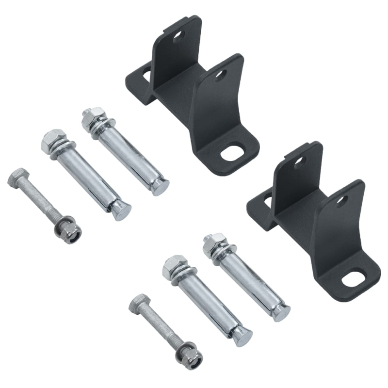 Markise Manuell Einziehbar mit Rollo & LED 3x2,5m Blau & Weiß