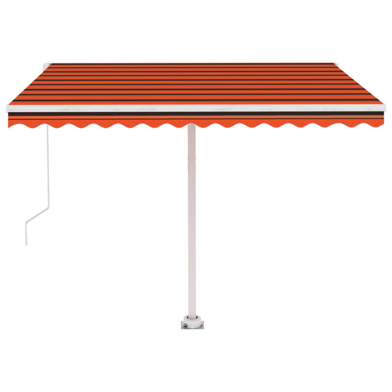 Standmarkise Einziehbar Handbetrieben 350x250 cm Orange/Braun