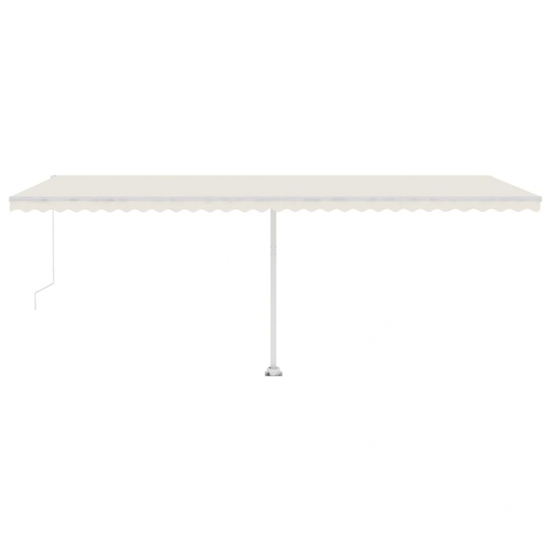 Standmarkise Manuell Einziehbar 600x300 cm Creme