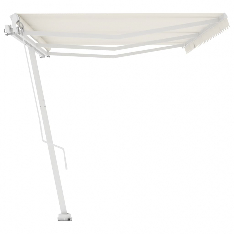 Standmarkise Manuell Einziehbar 600x300 cm Creme