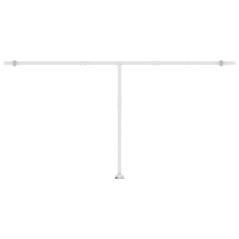 Markise Manuell Einziehbar mit LED 600x300 cm Creme