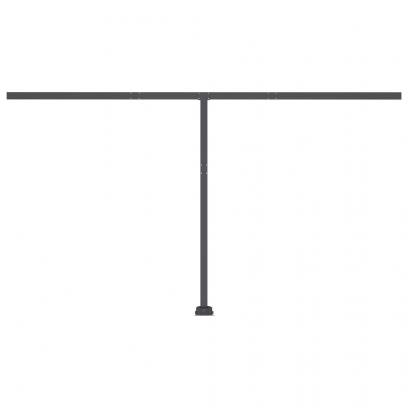 Standmarkise Manuell Einziehbar 400x300 cm Orange/Braun