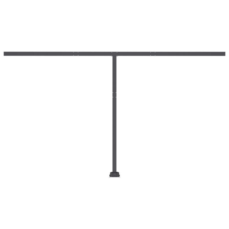 Standmarkise Manuell Einziehbar 400x350 cm Blau/Weiß