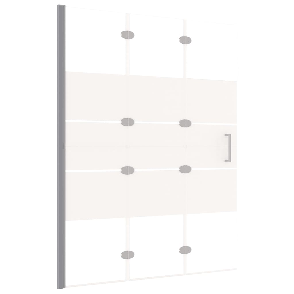 Faltbare Duschkabine ESG 100x140 cm Weiß