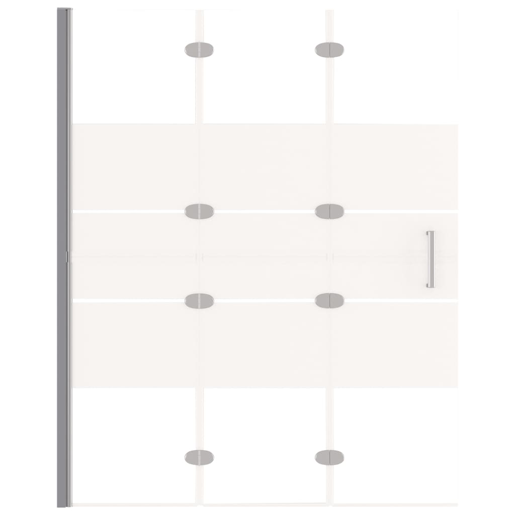 Faltbare Duschkabine ESG 100x140 cm Weiß