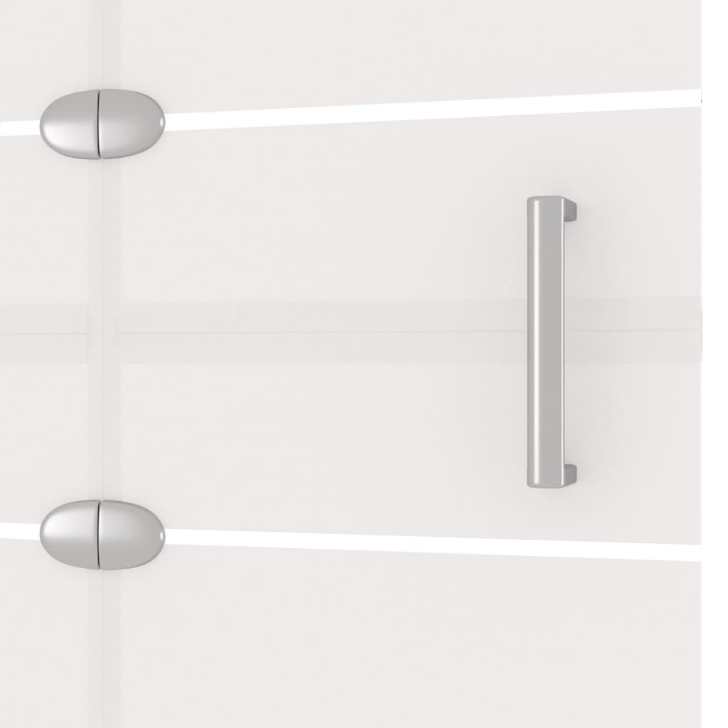 Faltbare Duschkabine ESG 100x140 cm Weiß