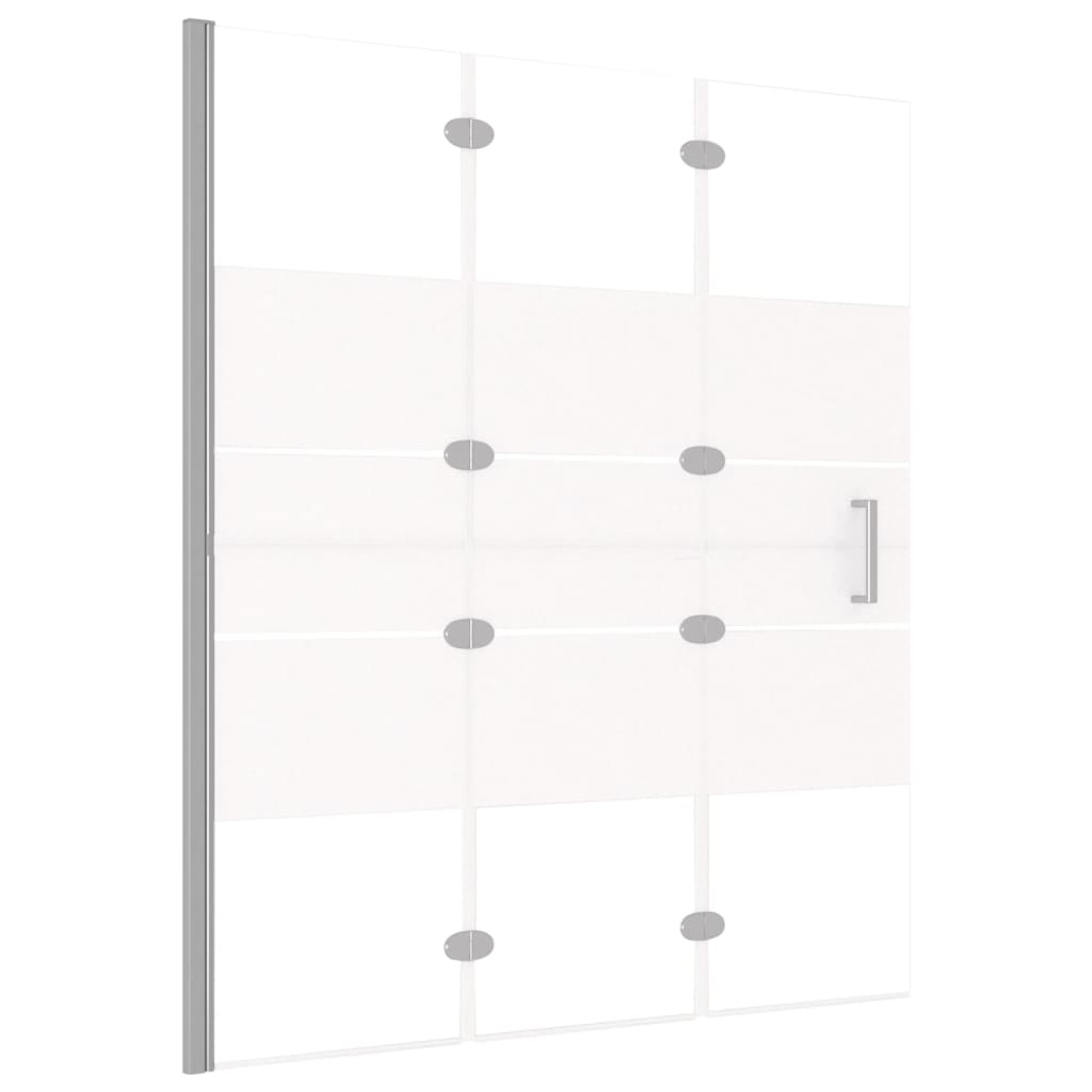 Faltbare Duschkabine ESG 120x140 cm Weiß