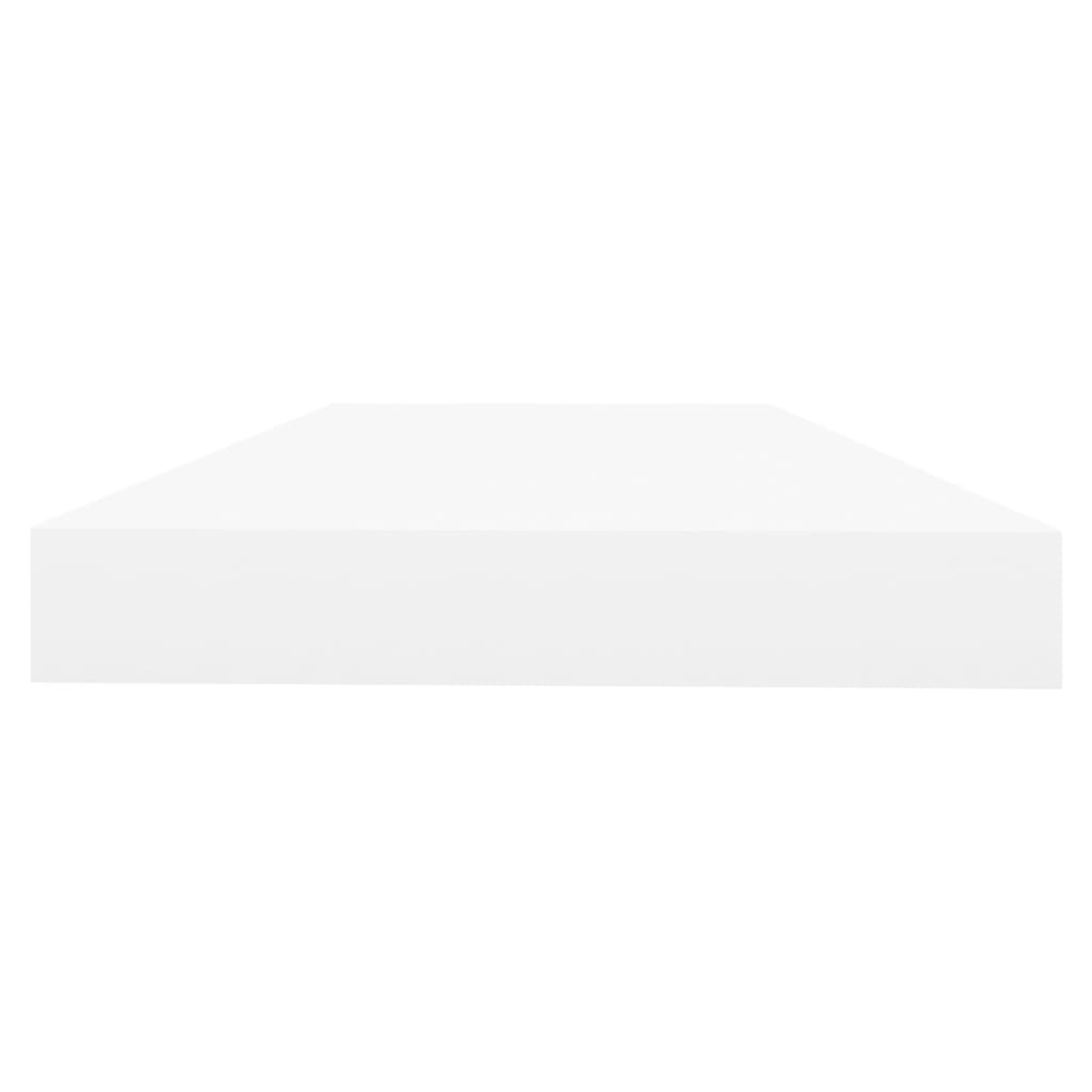 Schweberegal Eichen-Optik und Weiß 50x23x3,8 cm MDF