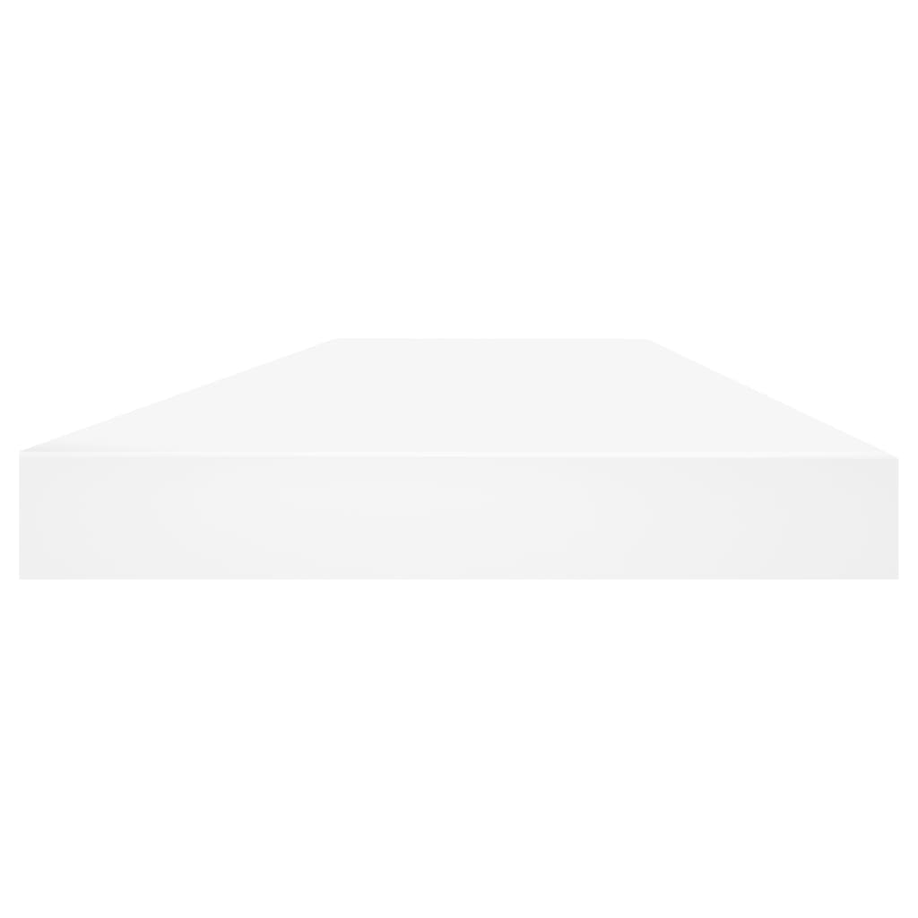 Schweberegale 4 Stk. Eichen-Optik und Weiß 60x23,5x3,8 cm MDF