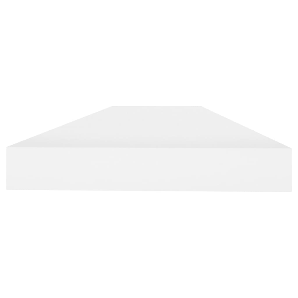 Schweberegale 4 Stk. Eichen-Optik und Weiß 80x23,5x3,8 cm MDF