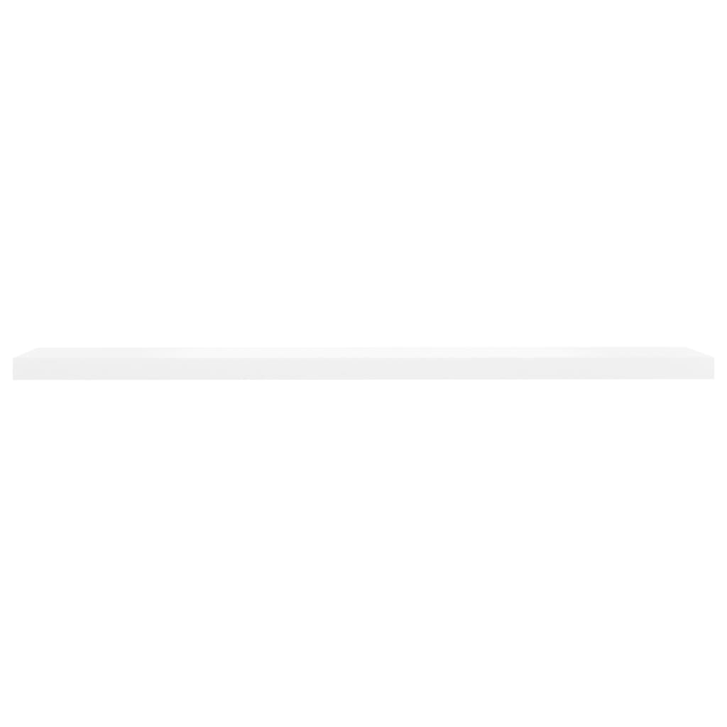 Schweberegal Eichen-Optik und Weiß 120x23,5x3,8 cm MDF