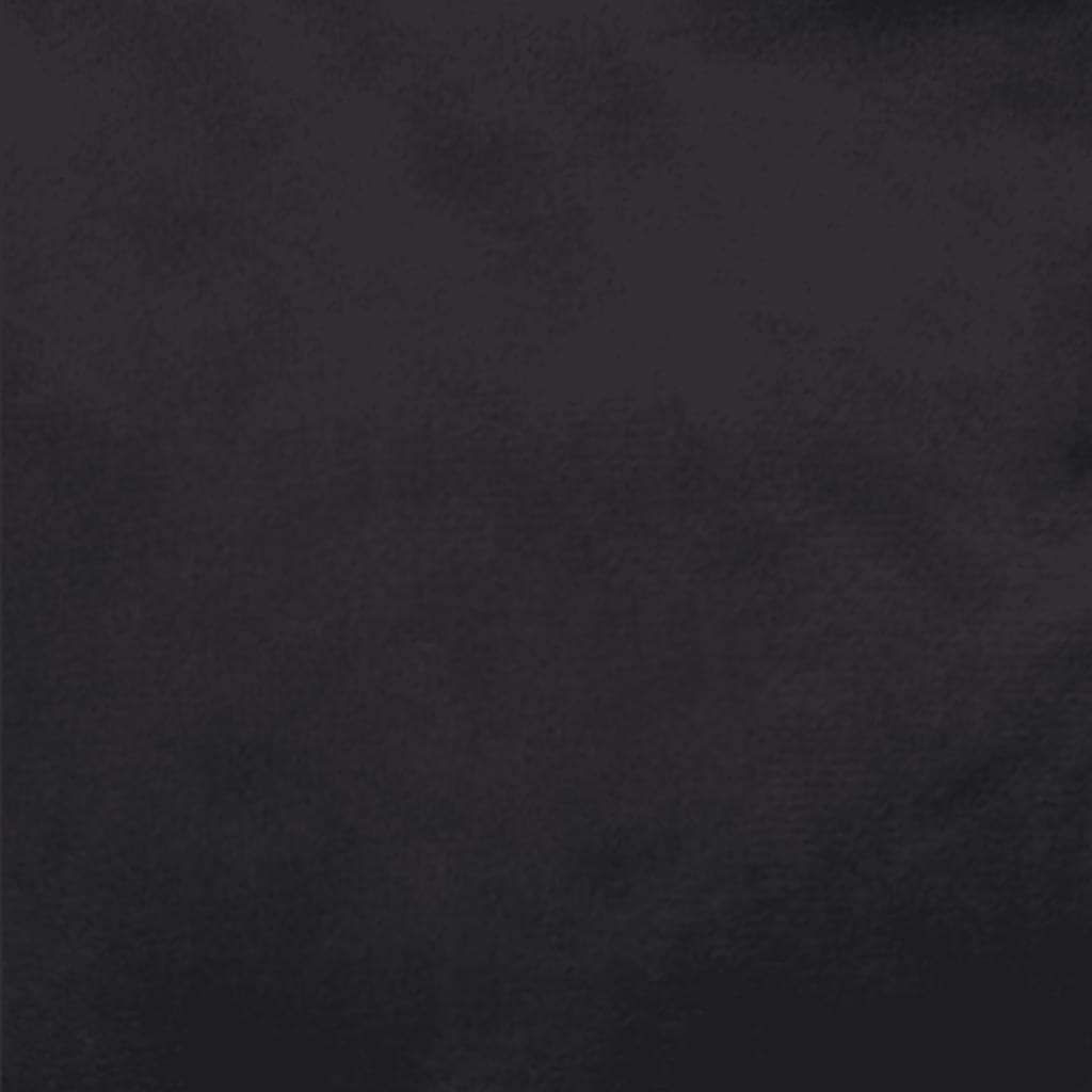 Hundebett Schwarz 79x70x19 cm Plüsch und Kunstleder