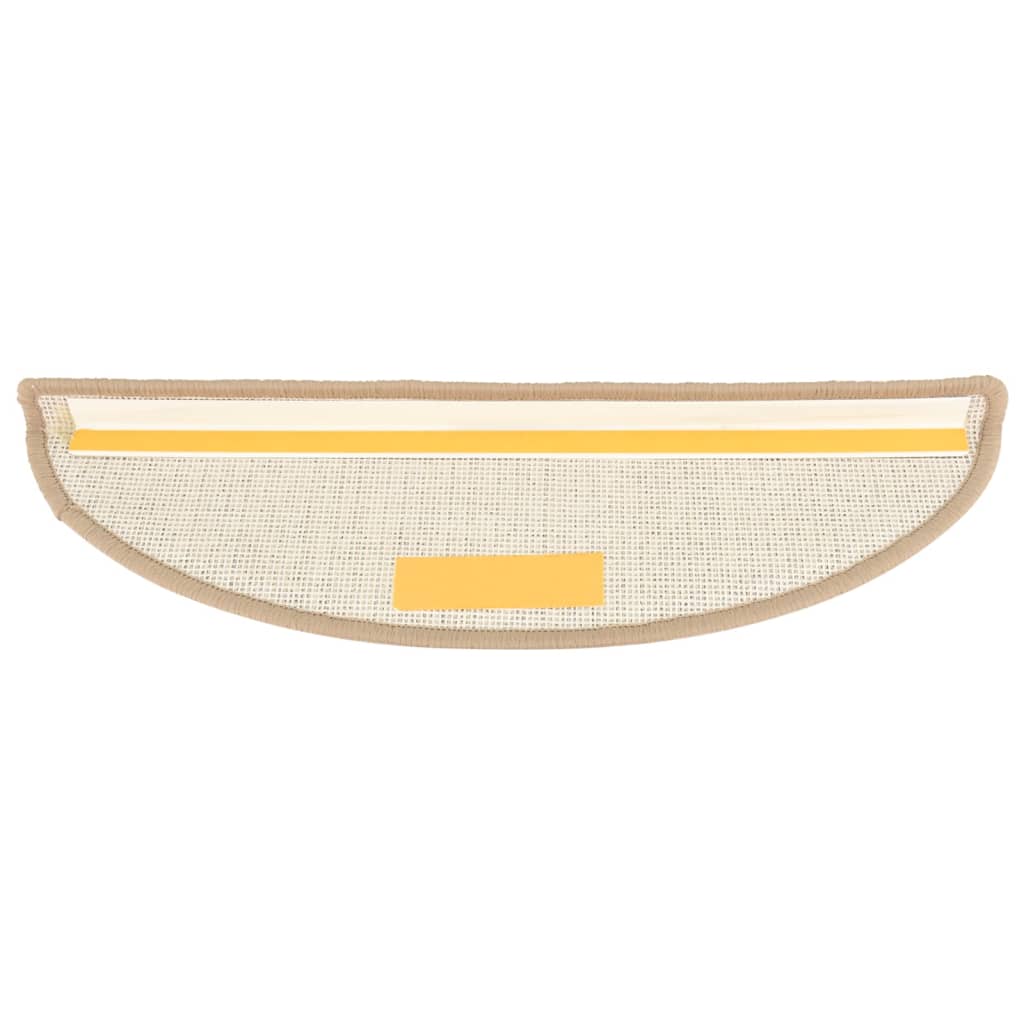 Treppenmatten 15 Stk. Braun 56x17x3 cm