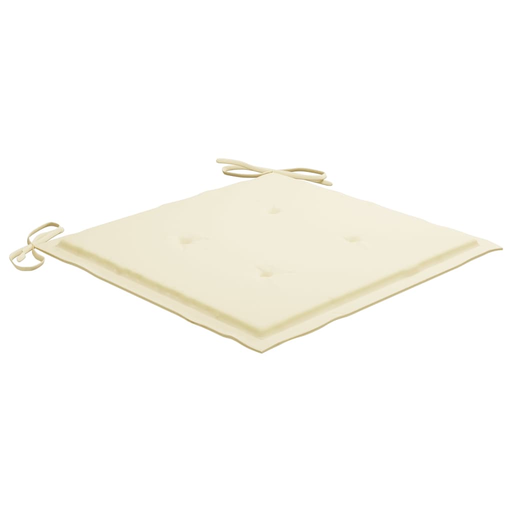 Klappbare Gartenstühle mit Kissen 8 Stk. Massivholz Teak