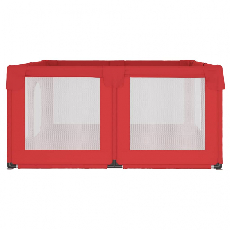 Laufstall mit 2 Türen Rot Oxford-Gewebe