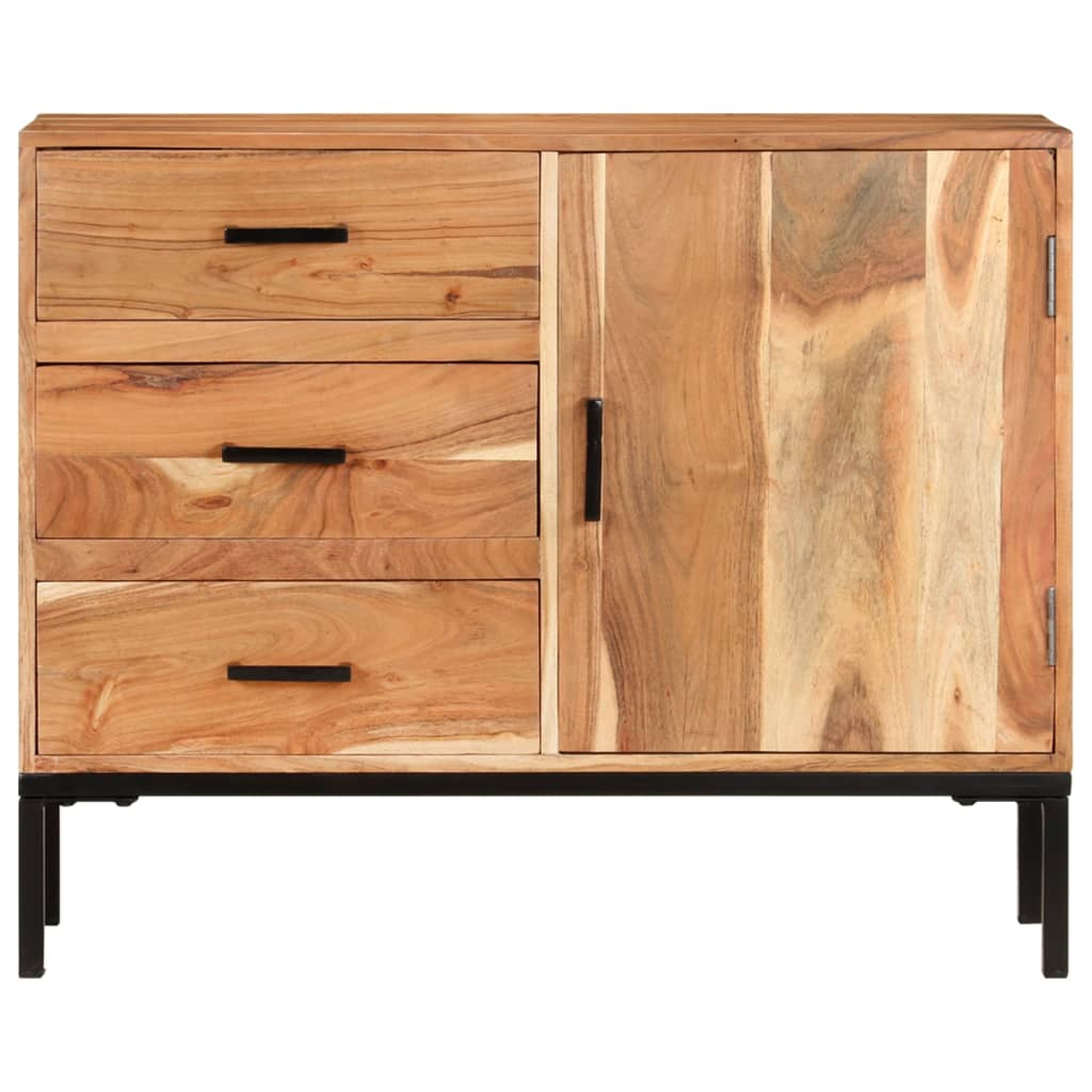 Sideboard 88x30x73 cm Akazie Massivholz