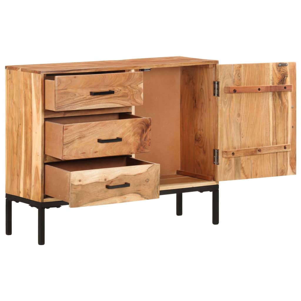 Sideboard 88x30x73 cm Akazie Massivholz