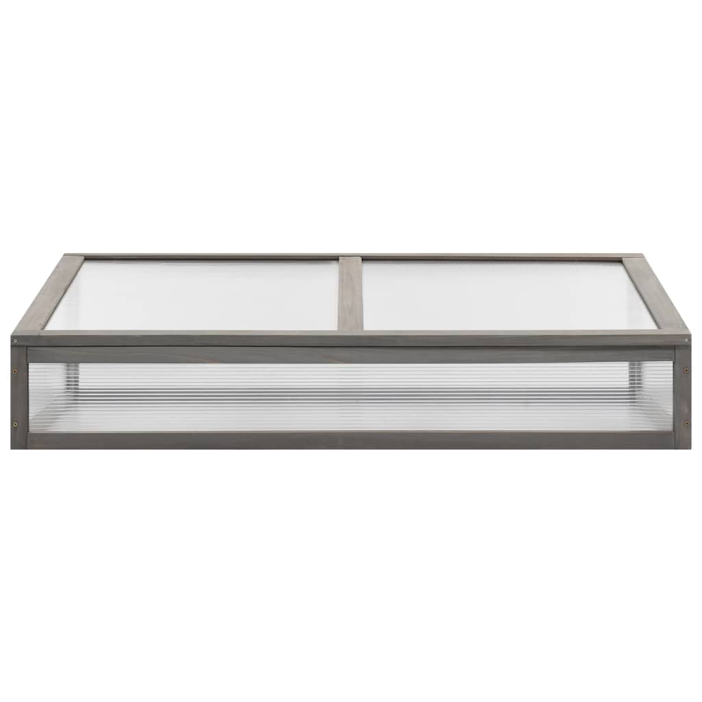 Hochbeet mit Gewächshaus 110x54x120 cm Massivholz Tanne