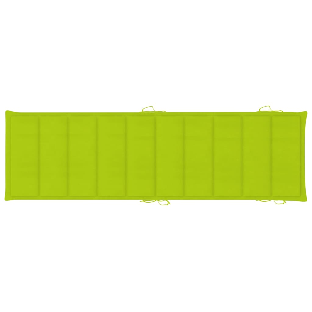 Sonnenliegen 2 Stk. mit Auflagen Massivholz Akazie