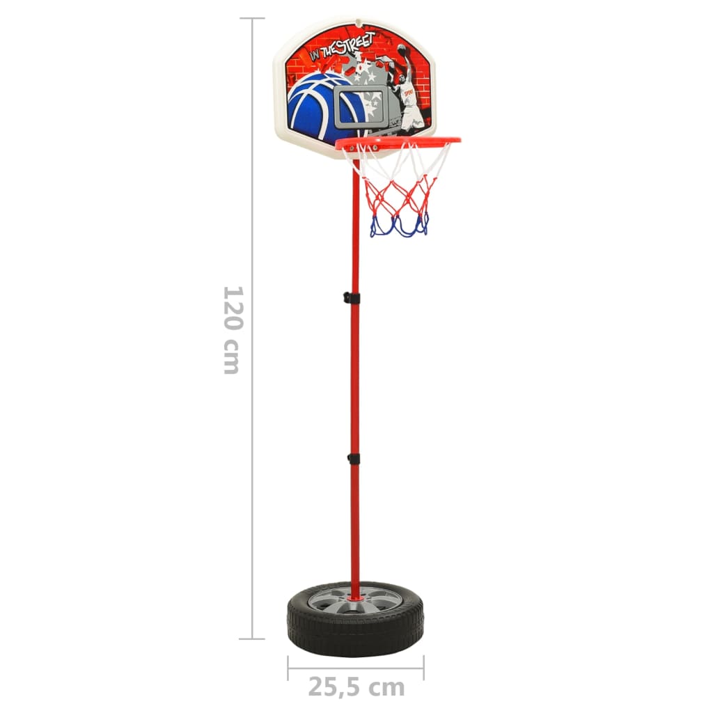 Kinder Basketball Spiel-Set Verstellbar 120 cm